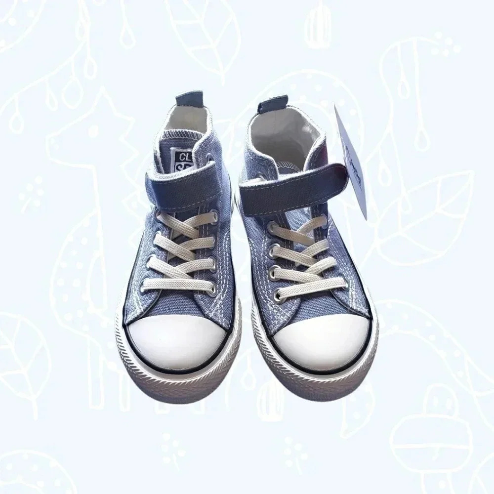 Classic sport unisex stars graphic high-top lace up front sneakers size 10